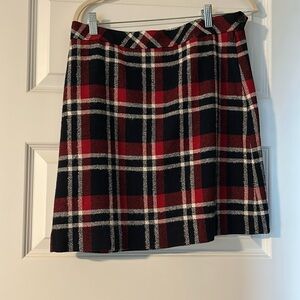 Brooks Brothers Wool Blend Plaid Skirt Size 6